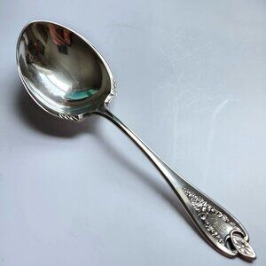 Rogers Old Colony Pattern Serving Spoon Berry Spoon XS Triple Silverplate 9"